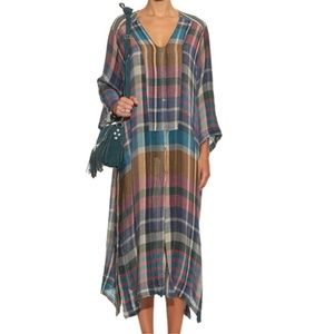 Raquel Allegra Madras Gauze Caftan Size 0